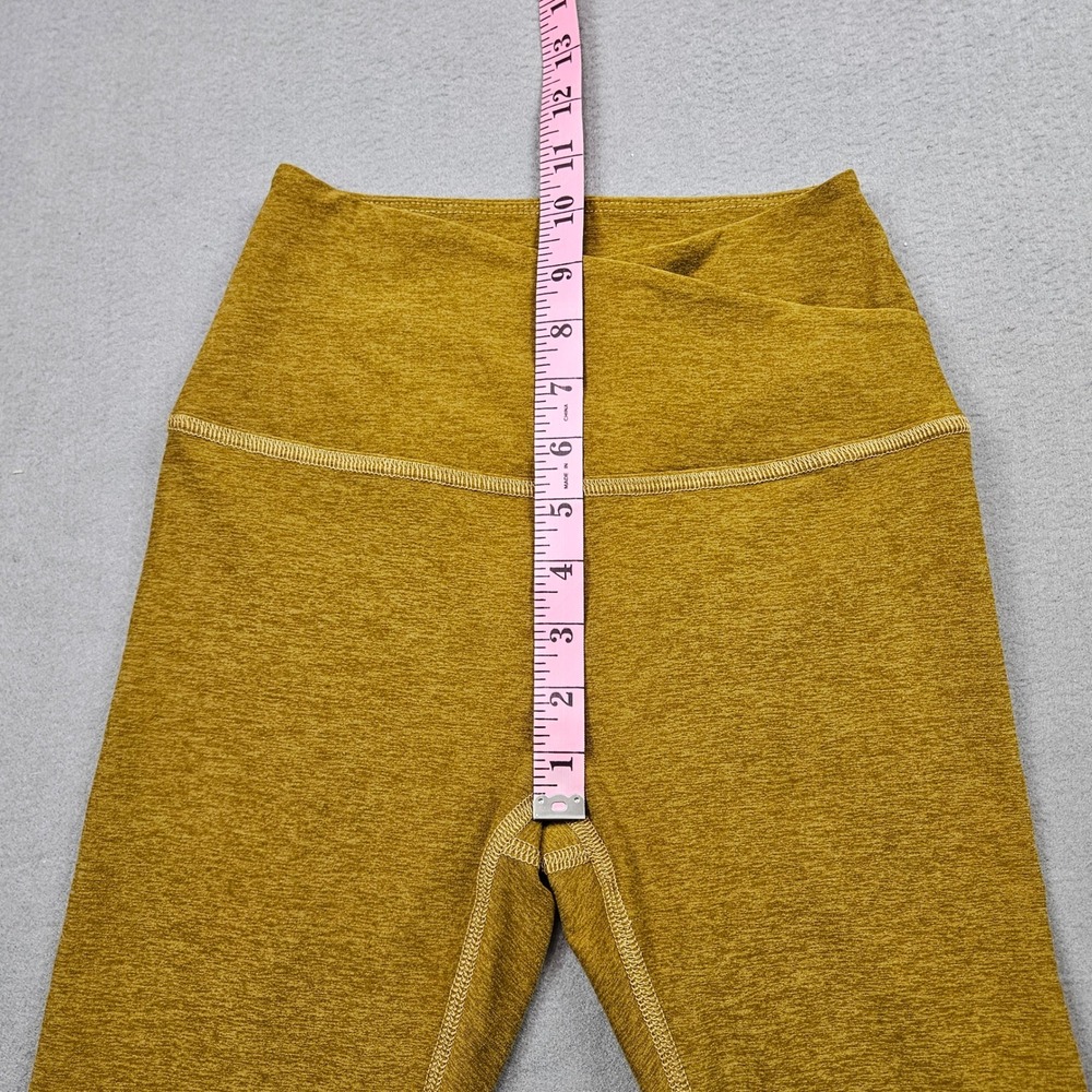Beyond Yoga Womens Sz S Spacedye Crossover High Waisted Leggings Mustard Yellow - Picture 4 of 11